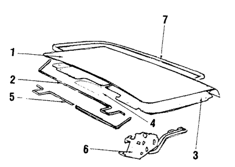 Lid & Components for 1984 BMW 633CSi #0