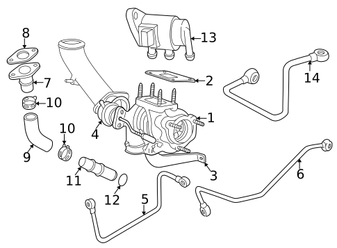 Turbocharger & Components for 1999 Saab 9-3 #0