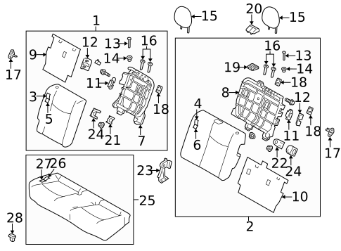 Rear Seat for 2012 Nissan LEAF #0