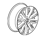 22875497 - : Part# 22875497 Front and Rear Wheel for Buick: Envision Image