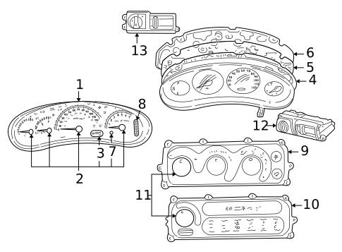 Controls for 2000 Chrysler Concorde #0