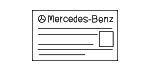 7895844400 - Body: Battery Label for Mercedes-Benz Image