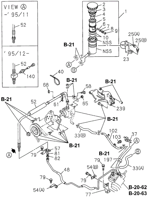 P.S. Control (Chassis) (DX) for 1995 Honda Passport #0