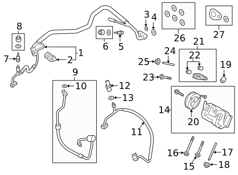 Hoses & Pipes for 2019 Ford Transit Connect #0