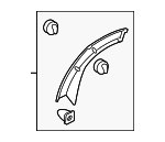 LR010627 - Body: Wheel Flare for Land Rover: LR4 Image