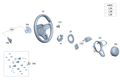 Steering Wheel and Steering Wheel Lock for 2017 Mercedes-Benz GLA250 #0