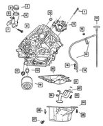 6100932 - Engine 3.7L Six Cylinder: Hex Bolt, Mounting for Mopar Image