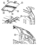 5093950AA - Body Sheet Metal Except Doors: Sunroof Wind Deflector for Mopar Image image