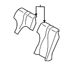 2209207016 - Body: Seat Cushion Pad for Mercedes-Benz Image