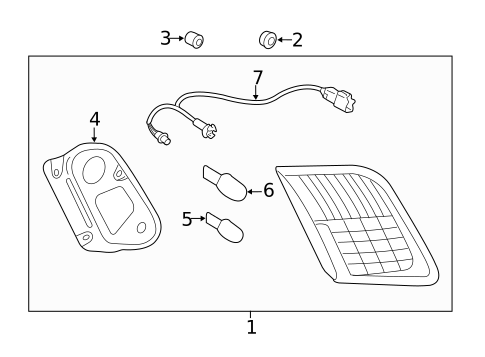 Backup Lamps for 2007 Toyota Camry #1