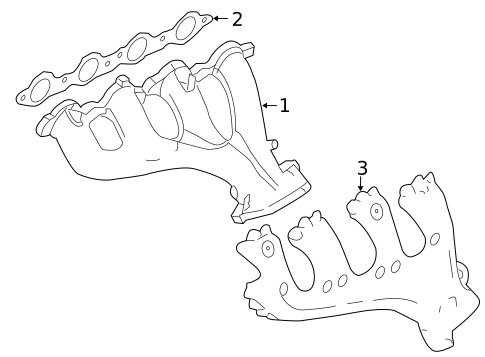 Exhaust Manifold for 2005 Chevrolet SSR #0