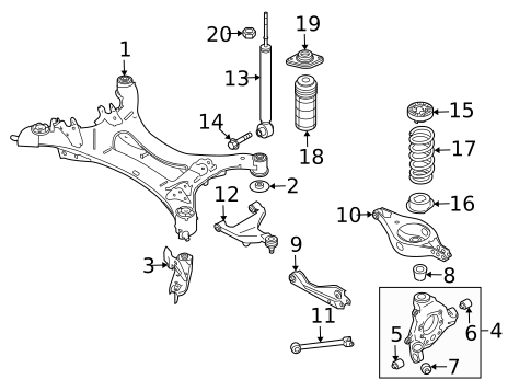 Rear Suspension for 2024 Nissan Murano #1