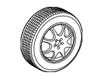 2134000600 - Tire &amp; Wheel: Spare Tire for Mercedes-Benz Image