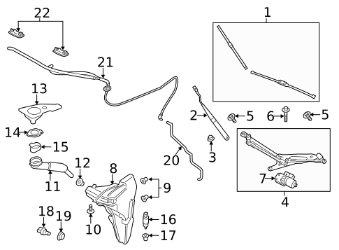 Wiper & Washer Components for 2016 Porsche 911 #2