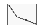 99162890101 - Wiper &amp; Washer: Wiper Blade Set for Porsche Image