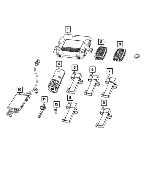 Keys, Modules and Engine Controllers for 2023 Chrysler Pacifica #5