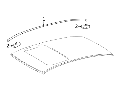 Exterior Trim - Roof for 2013 Lexus GS450h #0