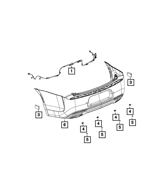 5MK60TZZAB - : Park Assist Sensor, Outboard for Mopar Image