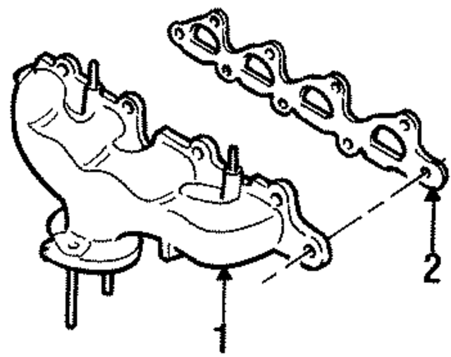 F8RZ9448AA - : Gasket for Ford: Contour, Escort | Mercury: Mystique, Tracer Image