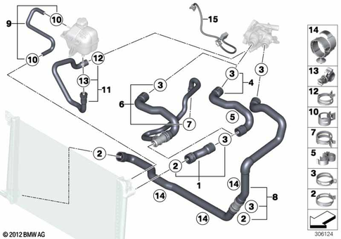 Cooling System Coolant Hoses for 2013 Mini Cooper #0