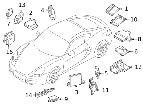 Electrical Components for 2022 Porsche 718 Spyder #0
