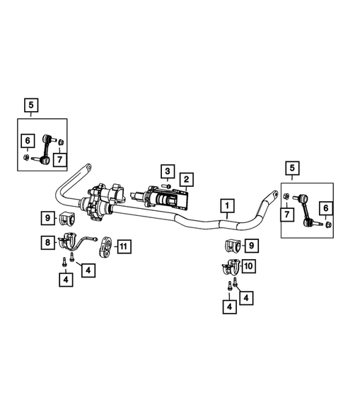 Front Stabilizer Bar for 2019 Ram 2500 #2