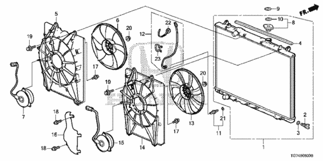 Radiator for 2019 Honda Pilot #0
