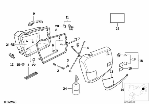 Luggage System for 1987 BMW-Motorrad K 75 C #0
