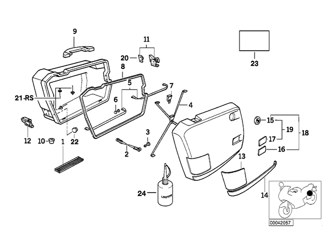 46542316391 - : Gasket Left               for BMW-Motorrad Image