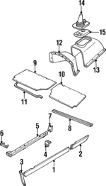 ETX500050 - : 1994-1997 Land Rover Defender 90 - Shift Boot Insulator for Land Rover: Defender 90 Image