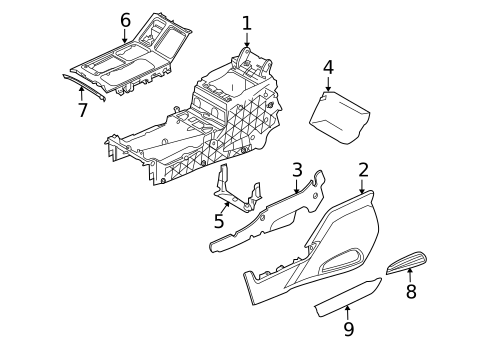 Console for 2010 Land Rover Range Rover #1
