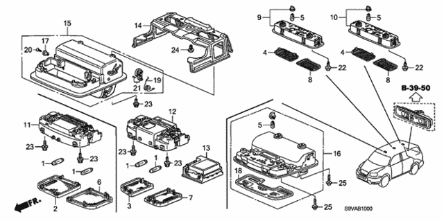 Interior Light for 2008 Honda Pilot #0