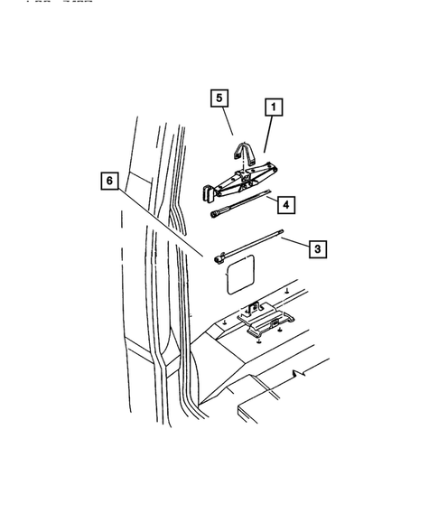 Jack Stowage for 2001 Dodge Dakota #1