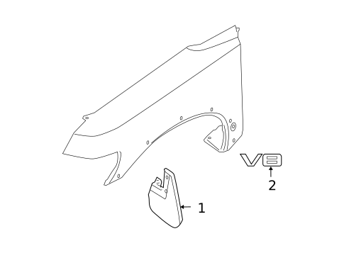 Exterior Trim - Fender for 2006 Nissan Armada #0