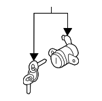 812503SA00 - Body: Cylinder &amp; Keys for Hyundai: Sonata Image