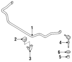 5461465F00 - : Stabilizer Bar Mount Bracket for Nissan Image
