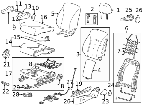 Driver Seat Components for 2016 Chevrolet Sonic #0