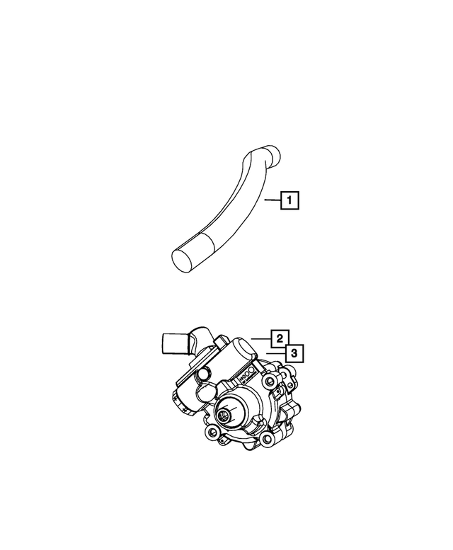 52060189AD - Steering: Pump Supply Hose for Mopar Image