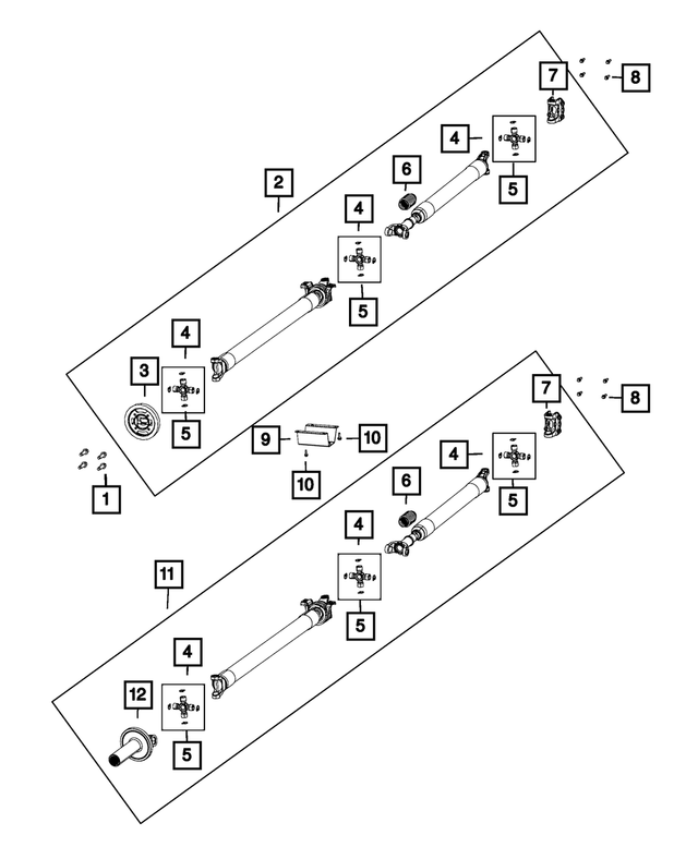 5146502AD - Rear Axle; American Axle 292 MM Single Rear Wheel; Differential and Drive Line: Drive Shaft for Mopar Image image