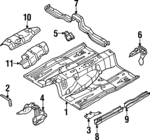 743686P100 - Body: Mount Bracket for INFINITI: Q45 Image