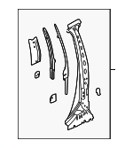22789657 - Body: Center Pillar Reinforced for Buick: Enclave Image