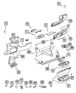 6107042AA - Interior Trim: Tapping Screw for Fiat: 500L | Ram: ProMaster 1500, ProMaster 2500, ProMaster 3500, ProMaster City Image