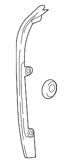 2957202300 - Body: Front Weather-strip for Mercedes-Benz Image