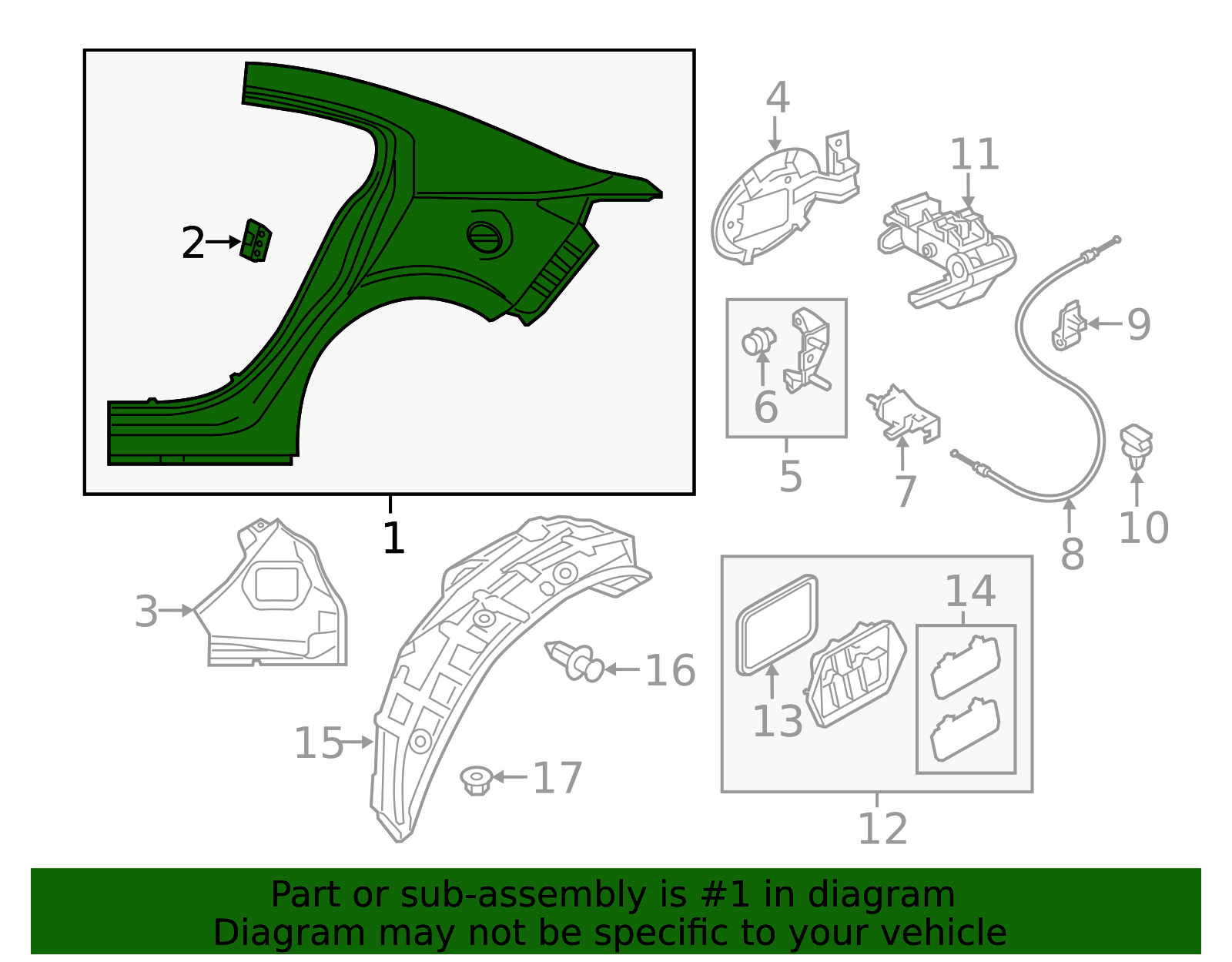 BJY7-70-41X - Quarter Panel 2014-2018 Mazda 3 | Mazda-Parts