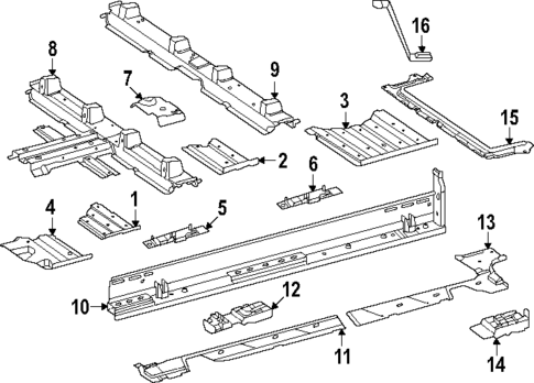Floor for 2025 Mercedes-Benz EQE SUV AMG&reg; #0