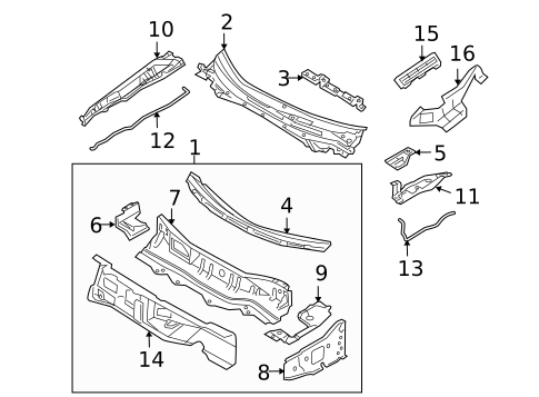 Cowl for 2006 Nissan Altima #0