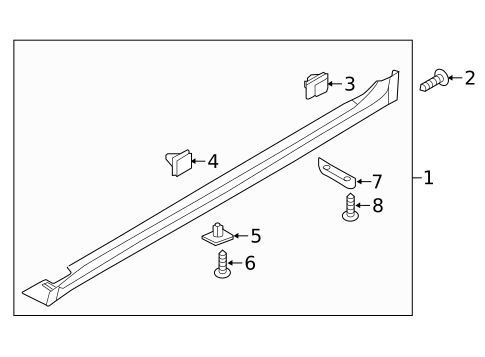 Exterior Trim - Pillars for 2018 Kia Optima #0