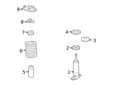 Struts & Components for 1994 Chevrolet Camaro #0