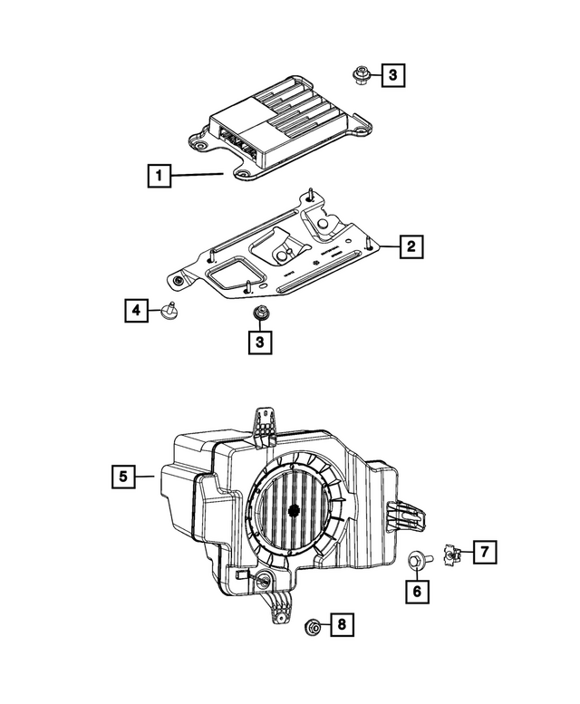 68627468AE - : Amplifier for Mopar Image
