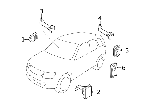 Anti-Theft System for 2010 Suzuki Grand Vitara #0